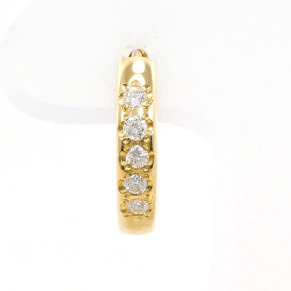18K Yellow Gold Diamond Single Earring for Women - Elegant Solitaire Stud Earrings for Everyday Wear, Gift, and Special Occasions