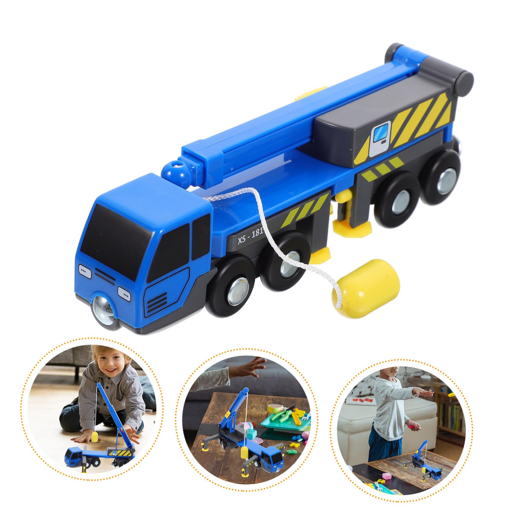 MOLUCFKU Construction Vehicle Toy Set - 6-Piece Playmobile Toy Cars, Dump Truck, Excavator & More - Fun Educational Toys for Kids Ages 3-8 - Perfect for Sandbox Play, Birthday Gifts & Pretend Construction Scenes