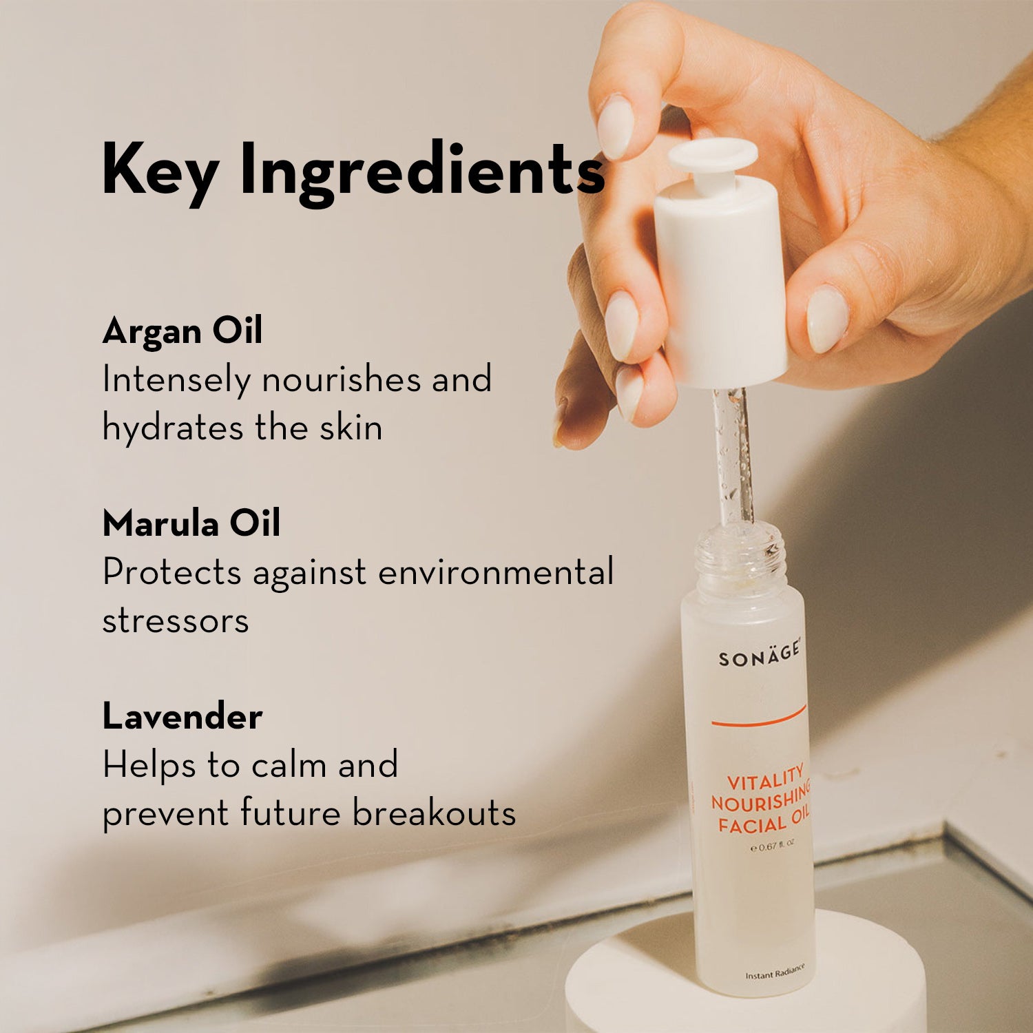 Vitality Nourishing Facial Oil - Organic Anti-Aging Face Serum for Glowing Skin | Day & Night Hydration for Dry & Sensitive Skin | Perfect for Daily Skincare Routine & Spa Treatments