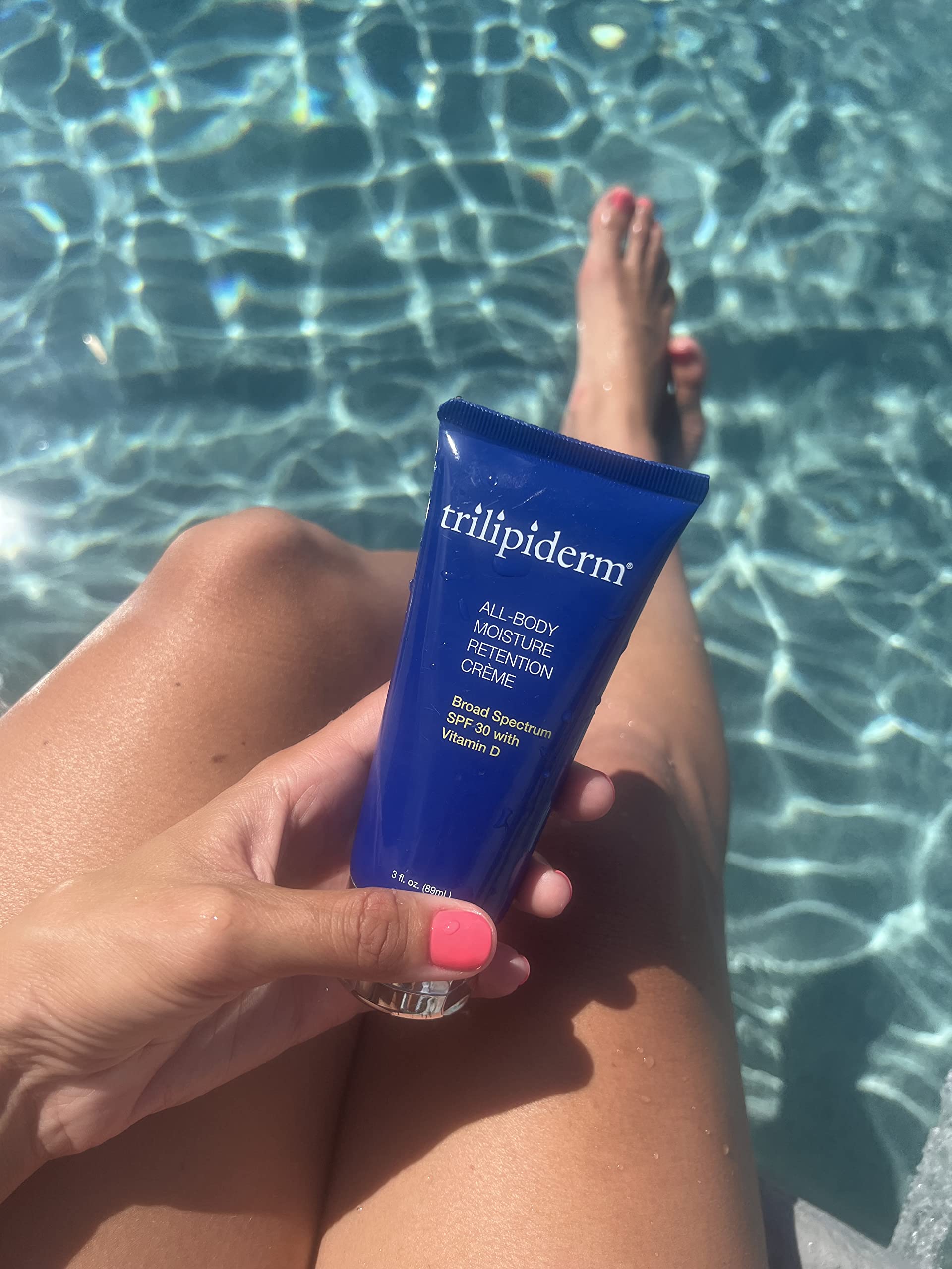 Trilipiderm 3oz TSA Travel Size 6-Pack All-Body Moisturizer with SPF 30 - Hydrating Lotion for Body, Face, Hands & Feet - Perfect for Travel, Gym & Daily Skincare Routine