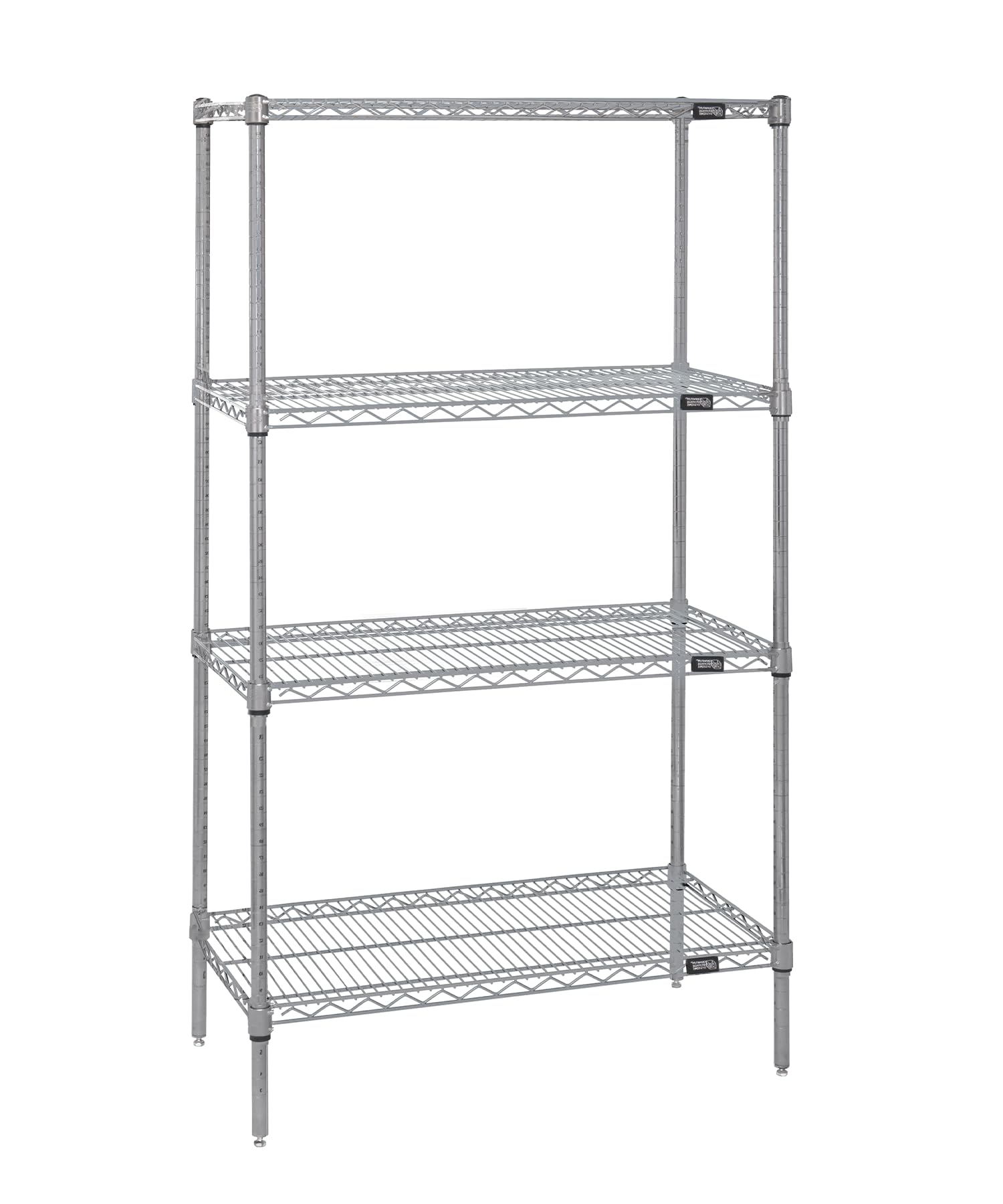 Quantum 4-Tier Wire Shelving Kit - 24x72x74
