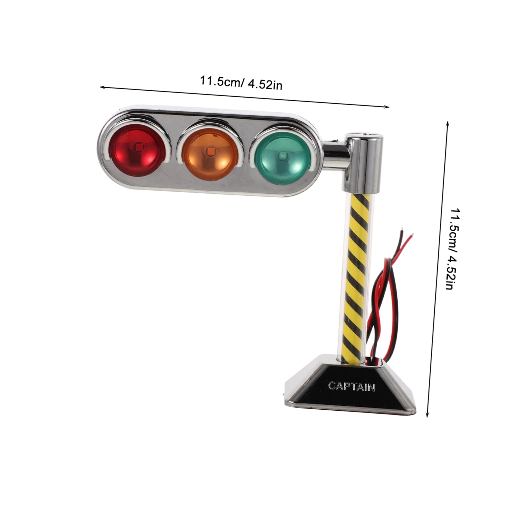 Realistic LED Illuminated Traffic Signal Light - Home Decor, Office Ornament, Model Train Set Accessory | Perfect for Themed Parties, Man Cave Decor & DIY Projects