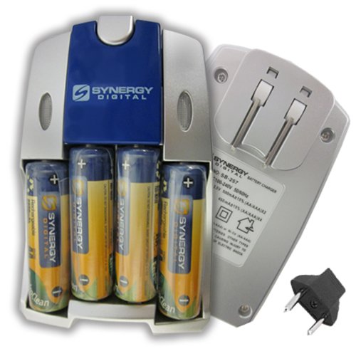 Synergy Digital Camera Accessory Kit - SB201 Battery & SB257 Charger for Pentax Optio E40 - Perfect for Travel Photography