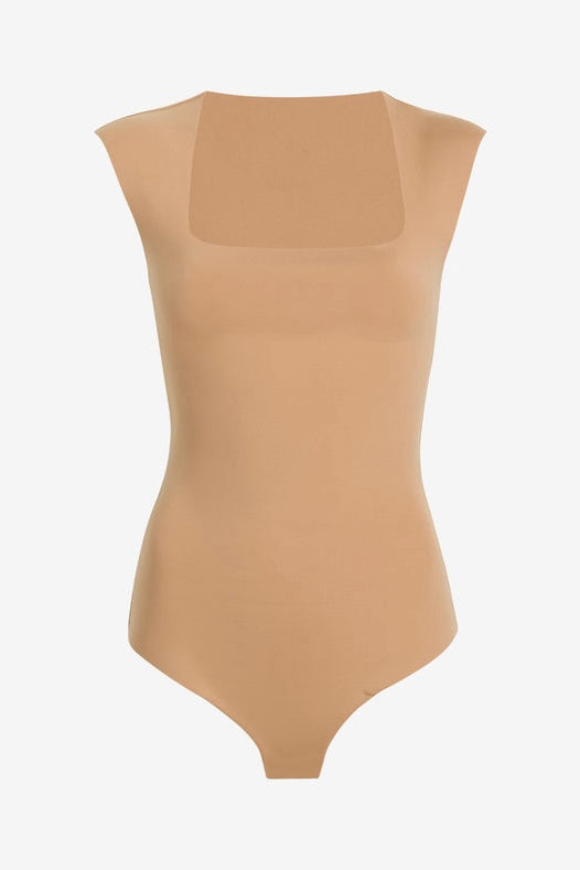 Commando Neoprene Cap Sleeve Bodysuit - Women's Shapewear for Tummy Control & Smoothing - Perfect Under Dresses, Tops & Formal Wear