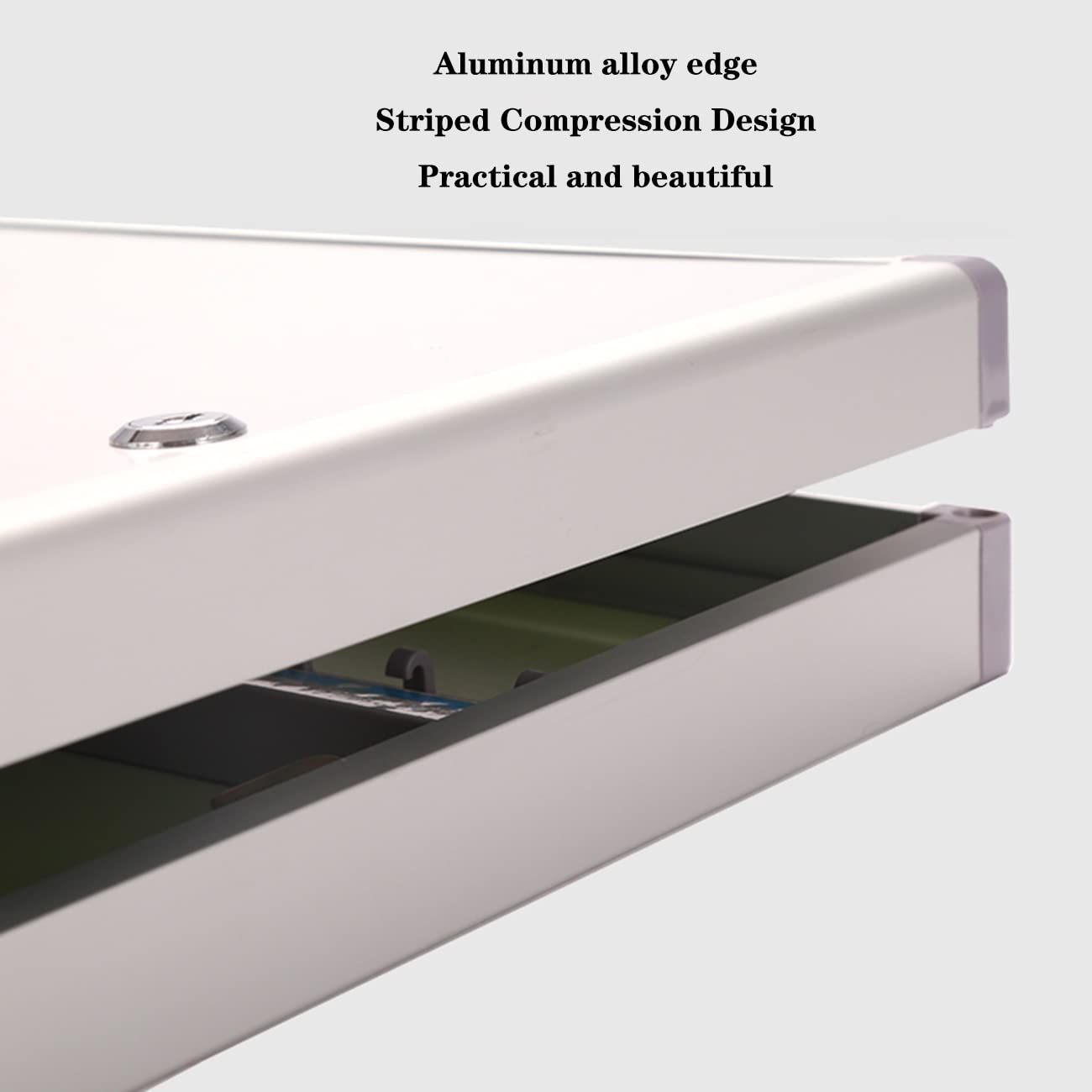 Wall Mounted Key Cabinet with Lock - Large Capacity Key Management Box Holds 24-120 Keys, Silver (120 Bits) - Ideal for Hospitals, Offices, Schools & Home Organization