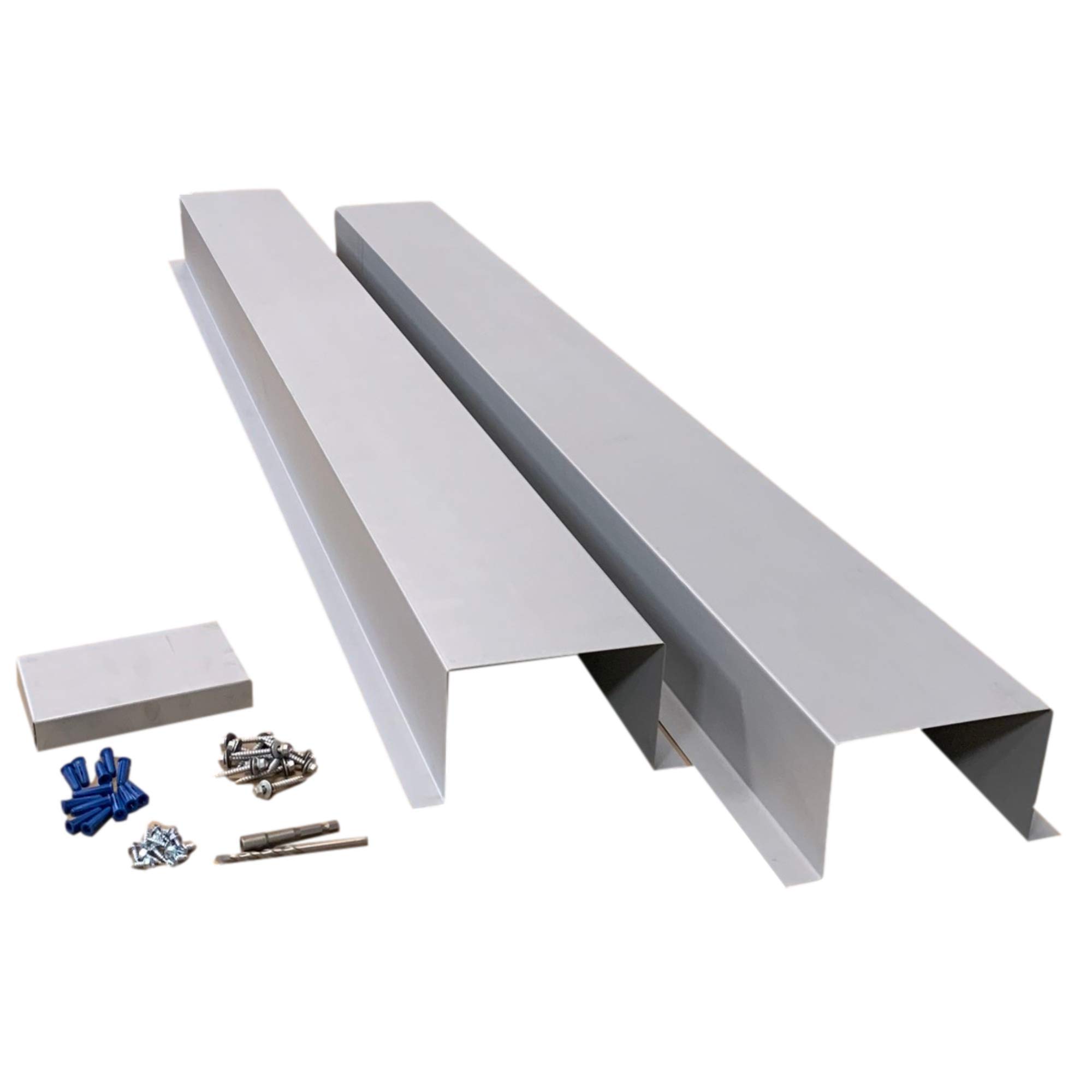 EAGLE 1 Metal Line Set Cover Kit for Mini Split & Central AC Heat Pump - 6x4 Paintable Steel, Multiple Sizes & Colors - Protect Outdoor HVAC Lines from Weather & Pests