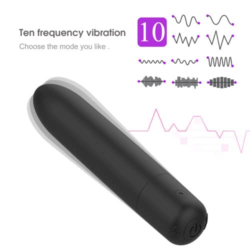 10-Speed Rechargeable Mini Vibrator for Women - Waterproof & Portable Personal Massager - Quiet & Powerful Clitoral Stimulator for Travel, Relaxation & Pleasure - Perfect for Back, Body & Stress Relief (Red)