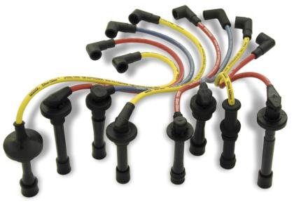 Moroso 73691 High Performance Spark Plug Wire Set - Red - Compatible with GM, Ford, Chrysler - Ideal for Racing, Hot Rods & Engine Upgrades