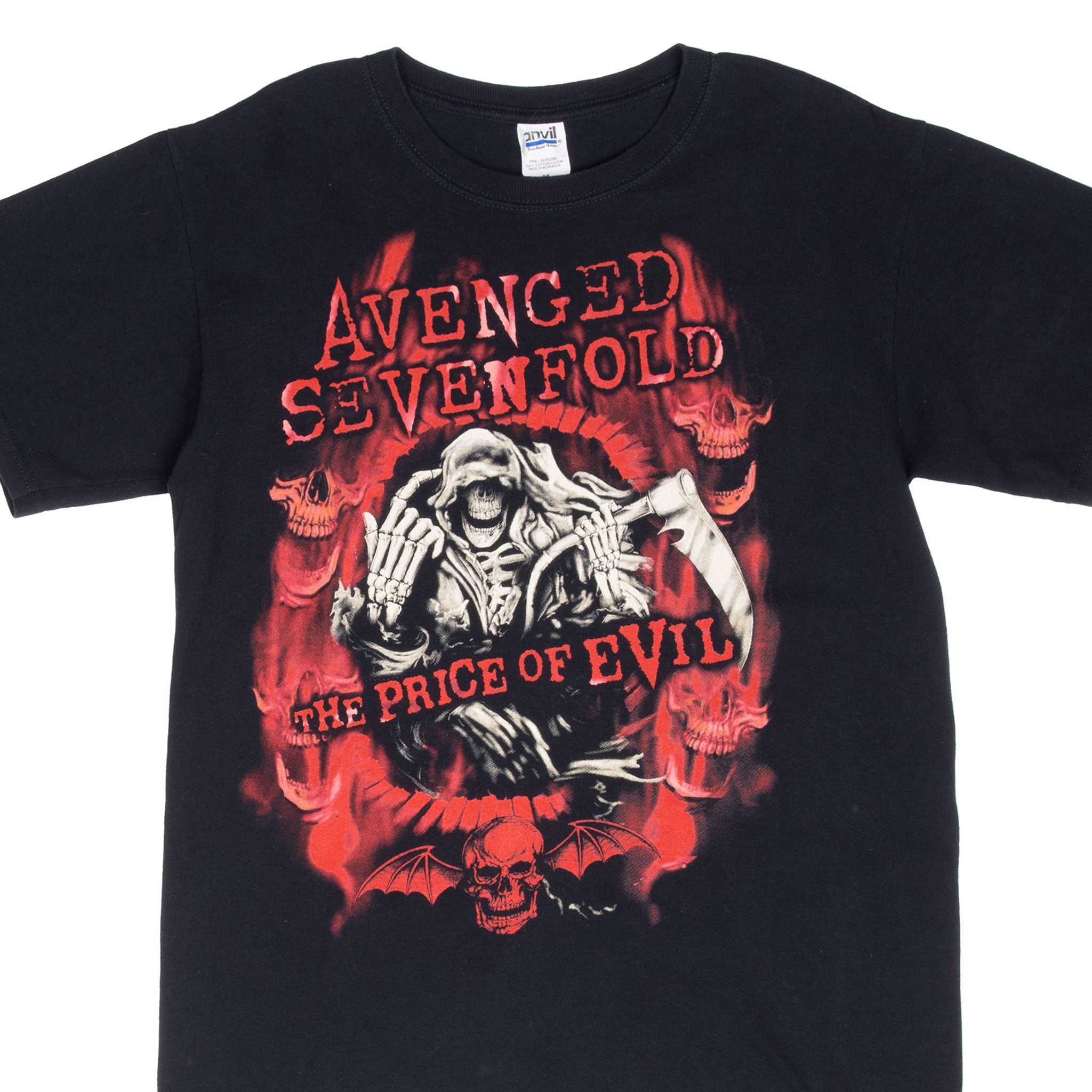 Vintage Avenged Sevenfold The Price of Evil Tour 2011 T-Shirt - Medium Size | Band Merch for Concerts & Rock Music Fans