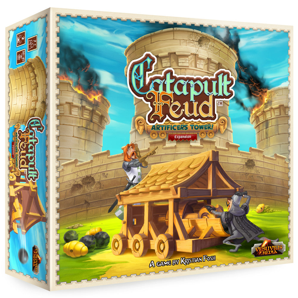 Catapult Feud: Artificer's Tower Expansion Set - Medieval Battle Game Accessory for Strategy & Family Game Nights
