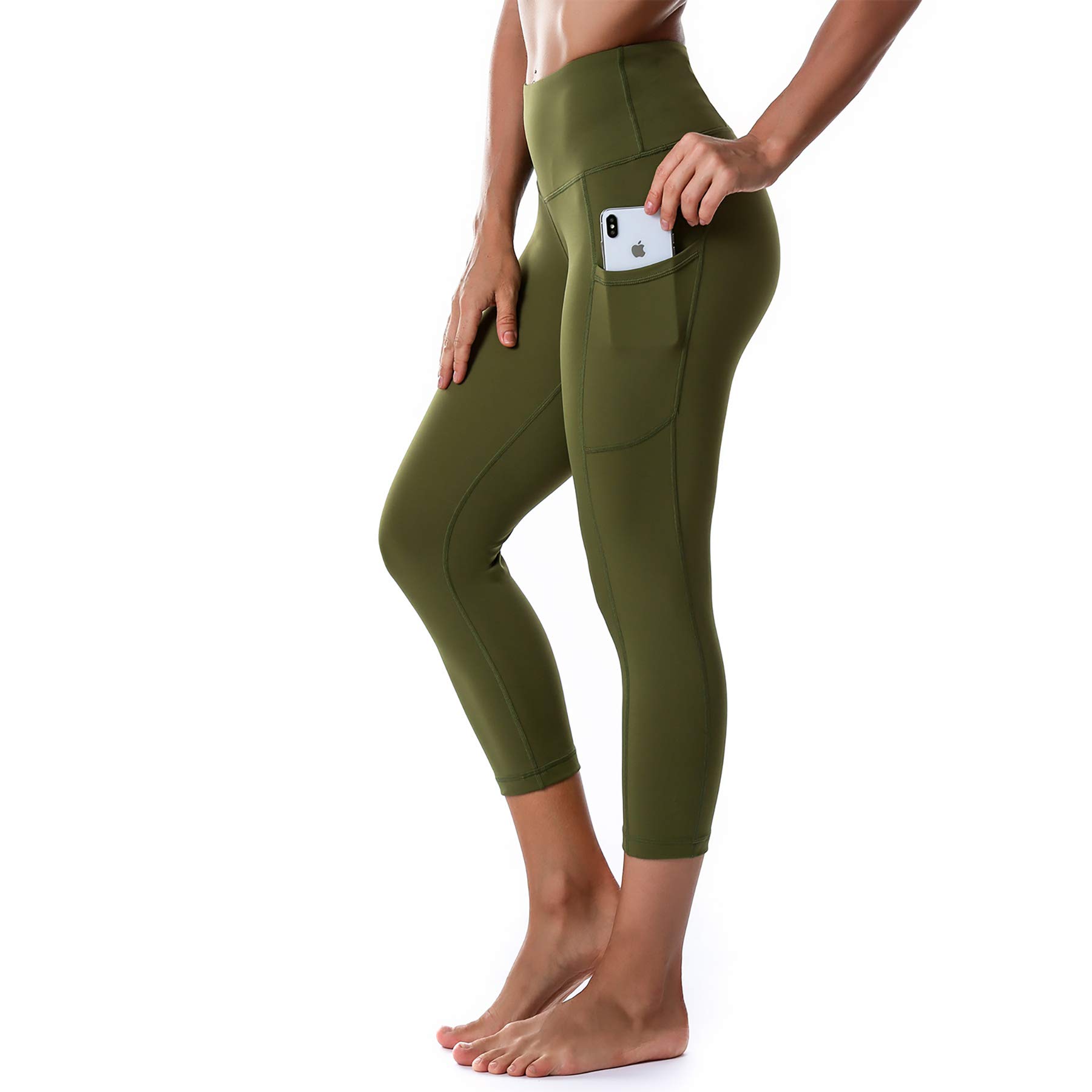 Mesily High Waist Yoga Pants for Women with Pockets - Tummy Control Workout Leggings for Gym, Running & Everyday Wear | Comfortable Stretchy Fitness Pants