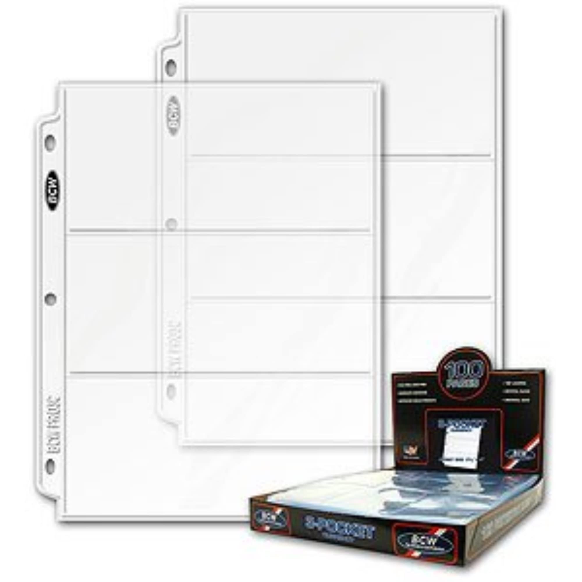 10-Pack 3-Slot Coupon Holder Pages for Coupon Binder Organizer - Perfect for Grocery Shopping, Retail Discounts & Budget Planning
