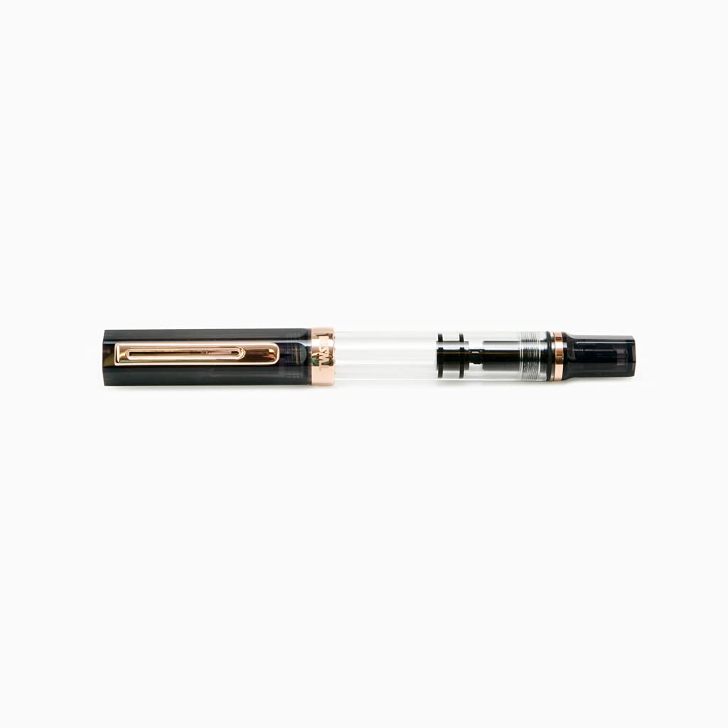 Twisbee Eco Fountain Pen TW02000 - Premium Smoke Rose Gold Design for Writing, Calligraphy & Gifting - Perfect for Office, School & Special Occasions