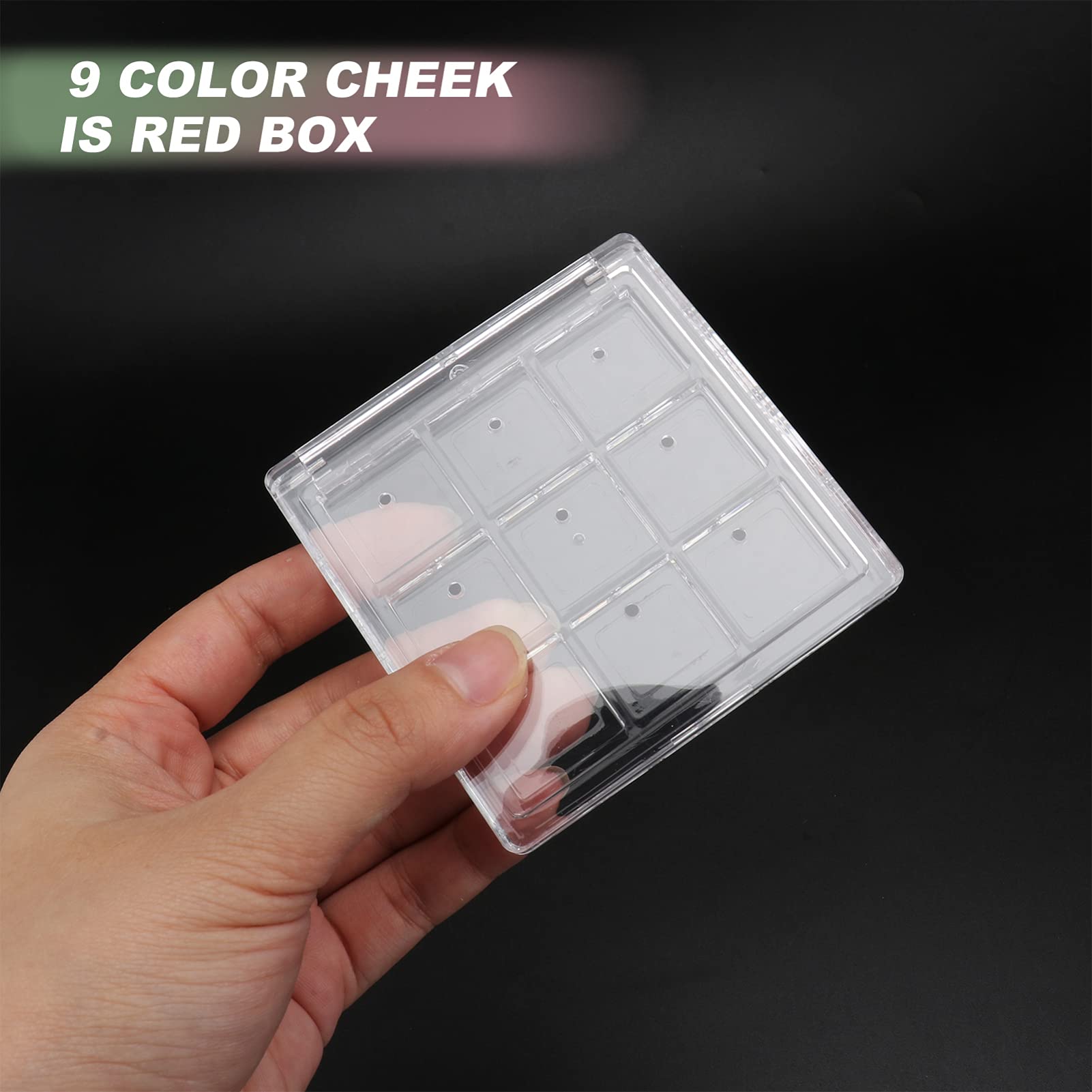 36 Grid Empty Eyeshadow Palette - Refillable Makeup Palette for Eyeshadow, Blush & Lipstick - 4Pcs Travel-Friendly Cosmetic Organizer (Perfect for DIY Makeup & Professional Artists)
