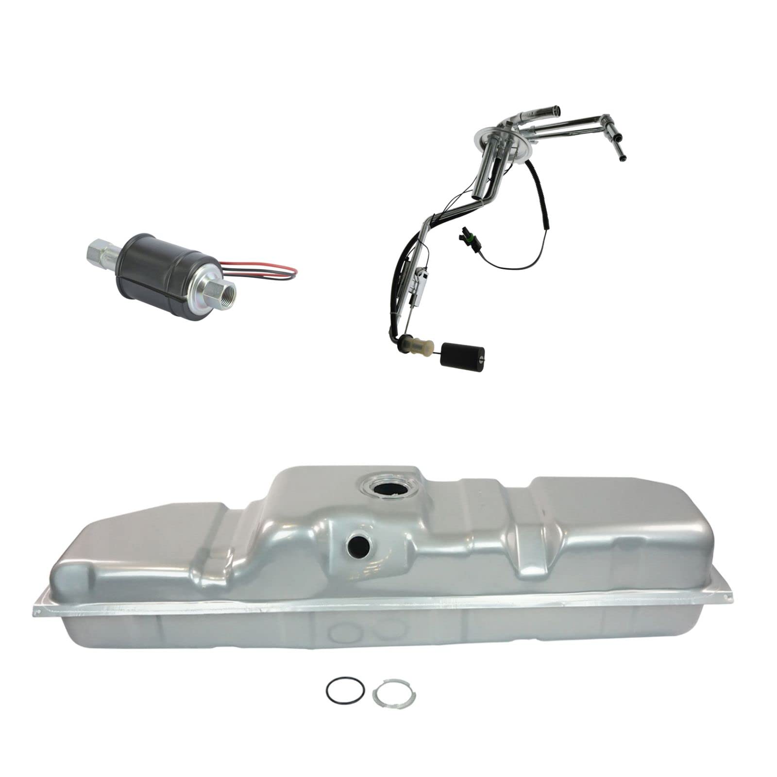 34 Gallon Diesel Fuel Tank with Sending Unit & External Lift Pump Kit - Compatible with GM Trucks - Perfect for Off-Roading, Towing & Heavy-Duty Applications