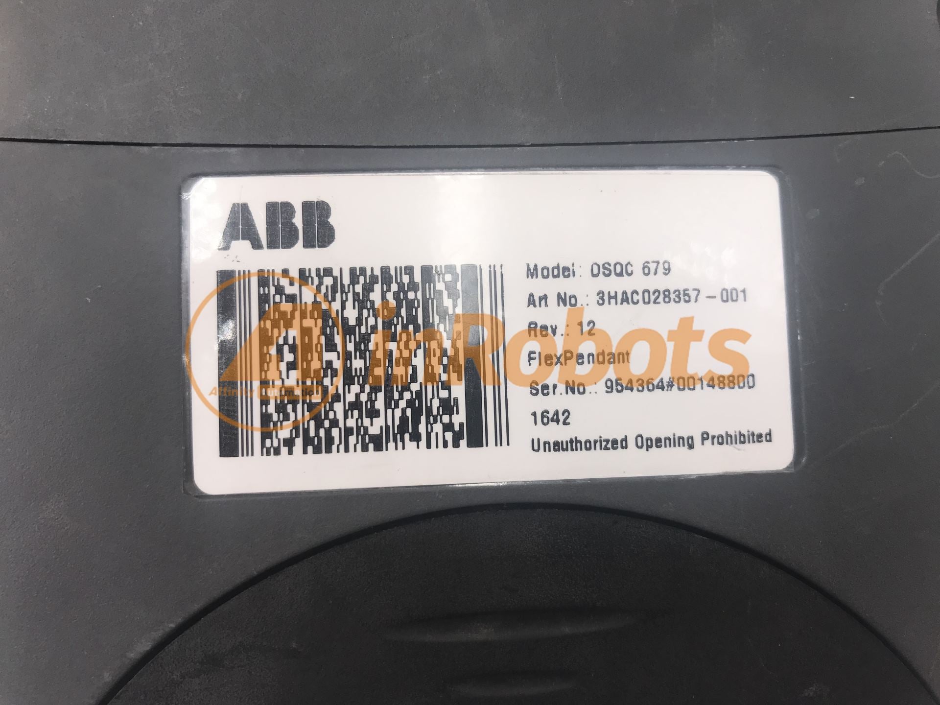 ABB FlexPendant DSQC679 3HAC028357-001 Industrial Robot Controller | Used for Robotics Automation & Manufacturing Applications