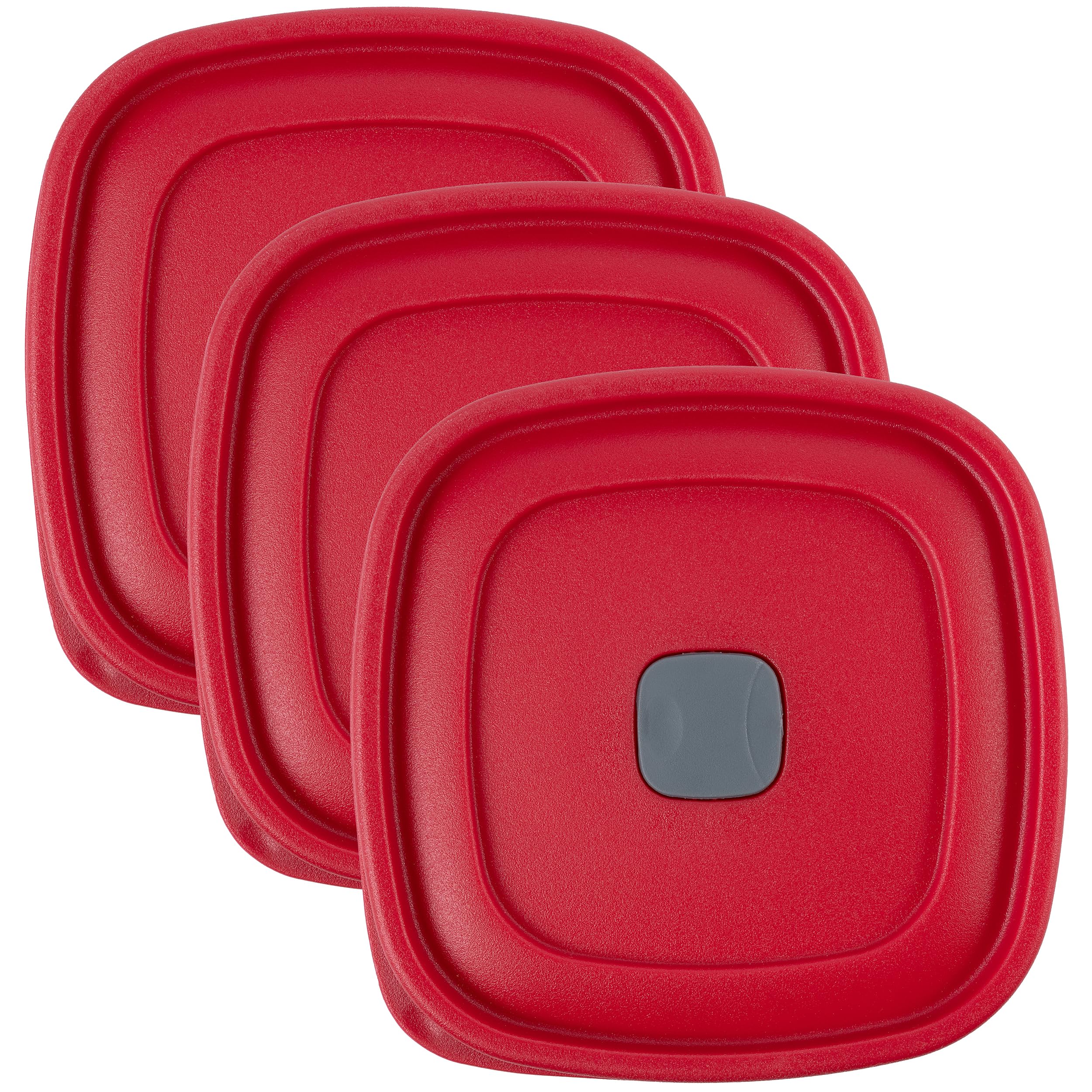 Rubbermaid Food Storage Container Replacement Lids (3/5/7 Cup) - 3 Pack Set - Airtight & Leakproof for Fresh Food Storage - Perfect for Meal Prep, Leftovers & Pantry Organization