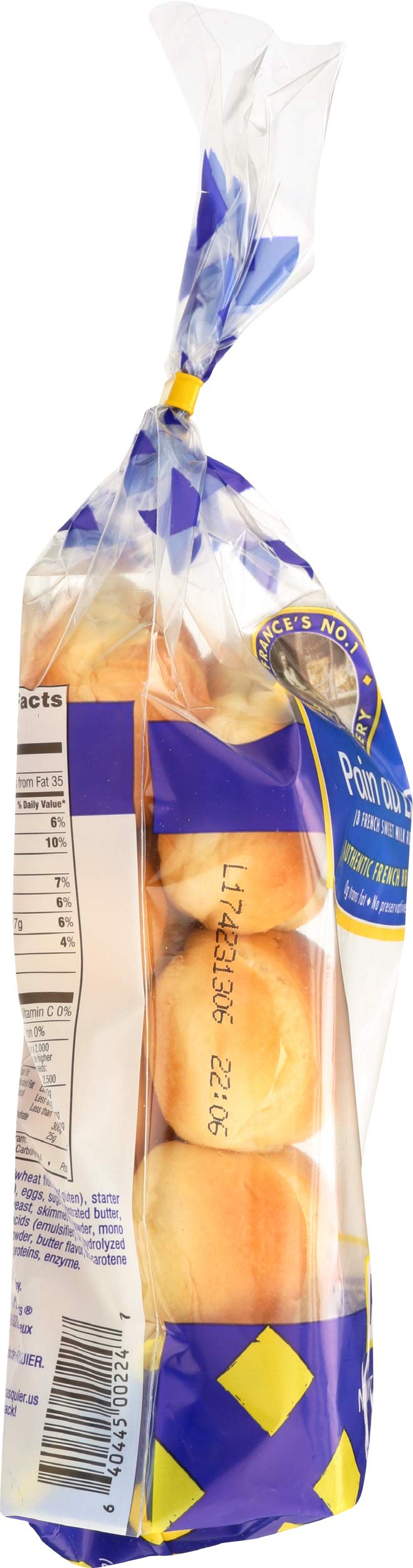 Brioche Pasquier Authentic French Brioche Pain au Lait Sweet Milk Bread Rolls 9.9oz (280g) - Breakfast Pastries, Brunch Treats & Afternoon Snacks