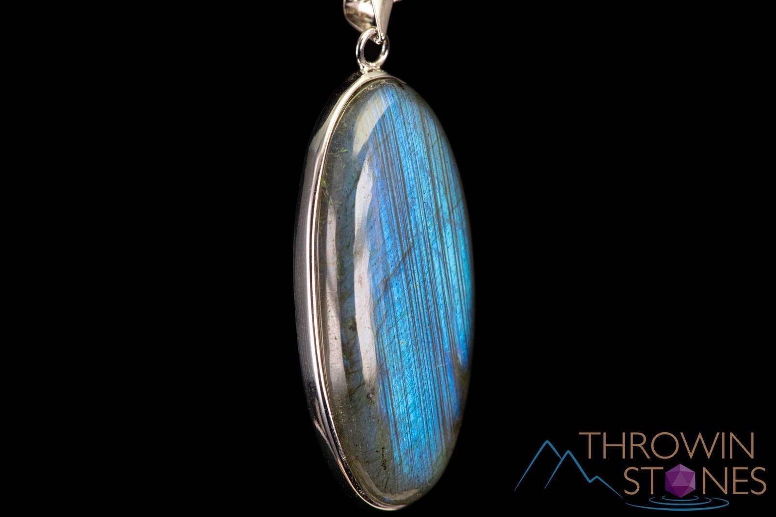 Handmade Sterling Silver Labradorite Crystal Pendant - Oval Healing Stone Jewelry for Women, J1443 | Spiritual Healing, Meditation & Energy Balancing Accessory