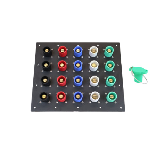 1600A Non-Metallic Male Threaded Post 20-Position CAM Lock Panel - Ideal for Industrial Power Distribution & Electrical Panel Connections