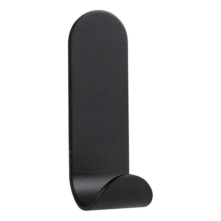 ZONE DENMARK A Hook - Heavy Duty Black Wall Hook for Hanging Coats, Hats & Bags - Perfect for Entryway, Garage & Closet Organization