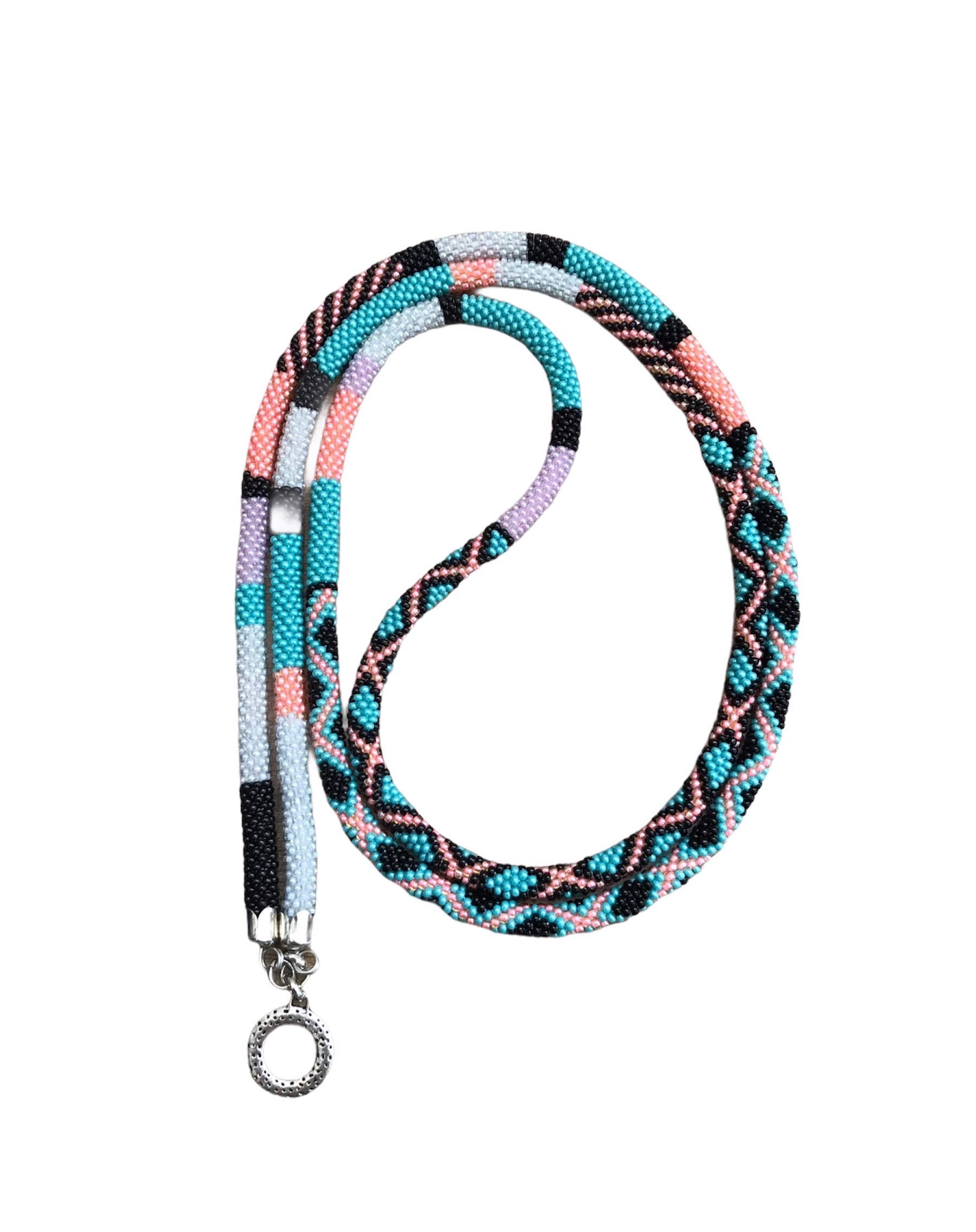Handmade Beaded Eyeglass Lanyard with Leaf Design - Adjustable Necklace Holder for Glasses & Sunglasses - Perfect for Reading, Driving, and Outdoor Activities