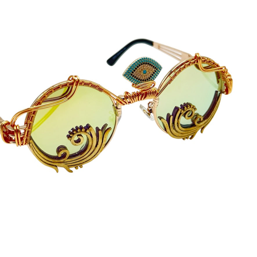 EYE OF THE SUN Limited Edition Sunglasses - Premium UV Protection Fashion Shades for Men & Women - Perfect for Beach, Driving & Outdoor Activities