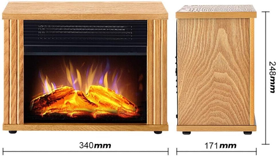 900W/1800W Electric Fireplace Heater with Realistic Log Burner Flame Effect - Portable Stove Heater for Living Room, Bedroom & Office - Perfect for Winter Warmth & Cozy Ambience