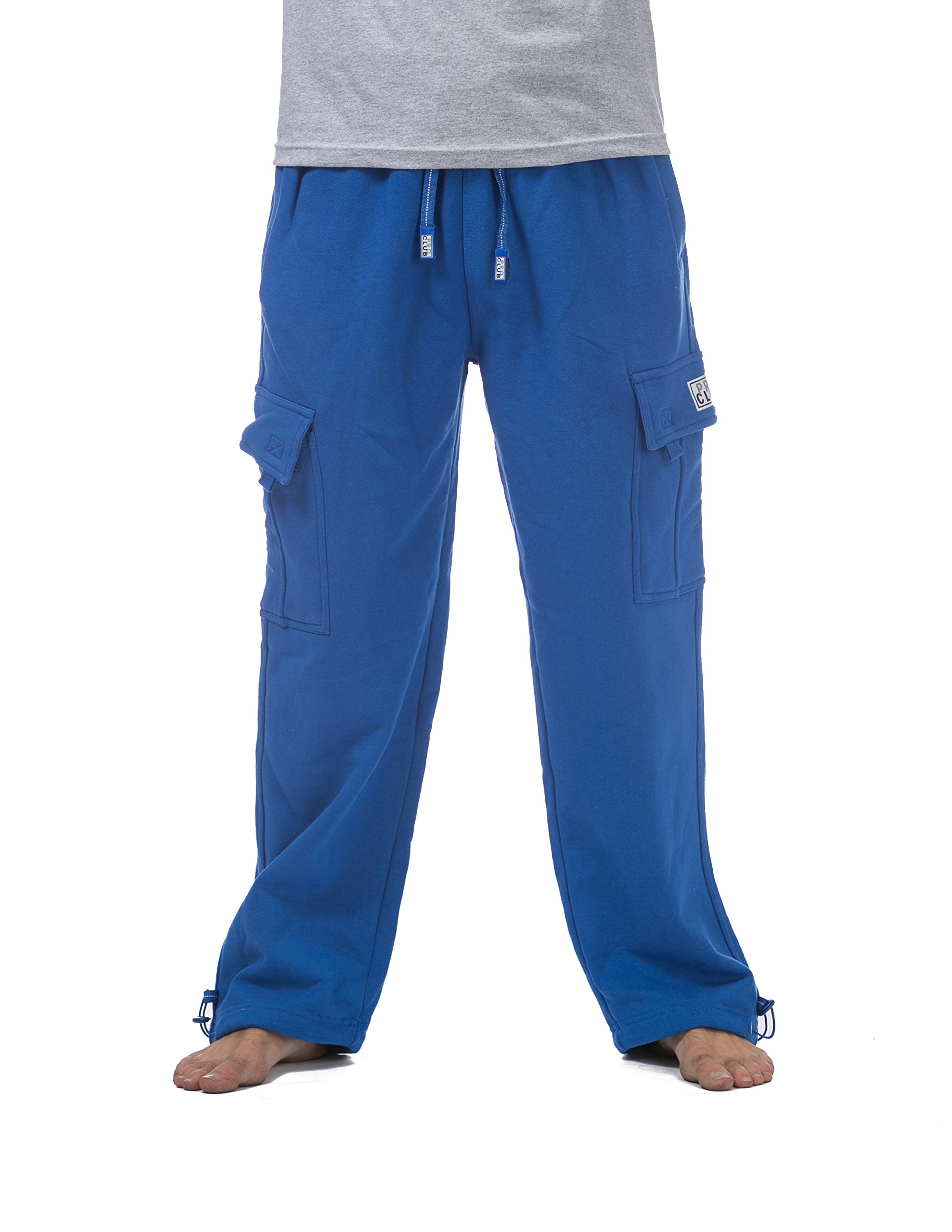 Pro Club Men's Heavyweight Fleece Cargo Pants - Comfortable Winter Work Pants for Outdoor Activities, Hiking & Casual Wear