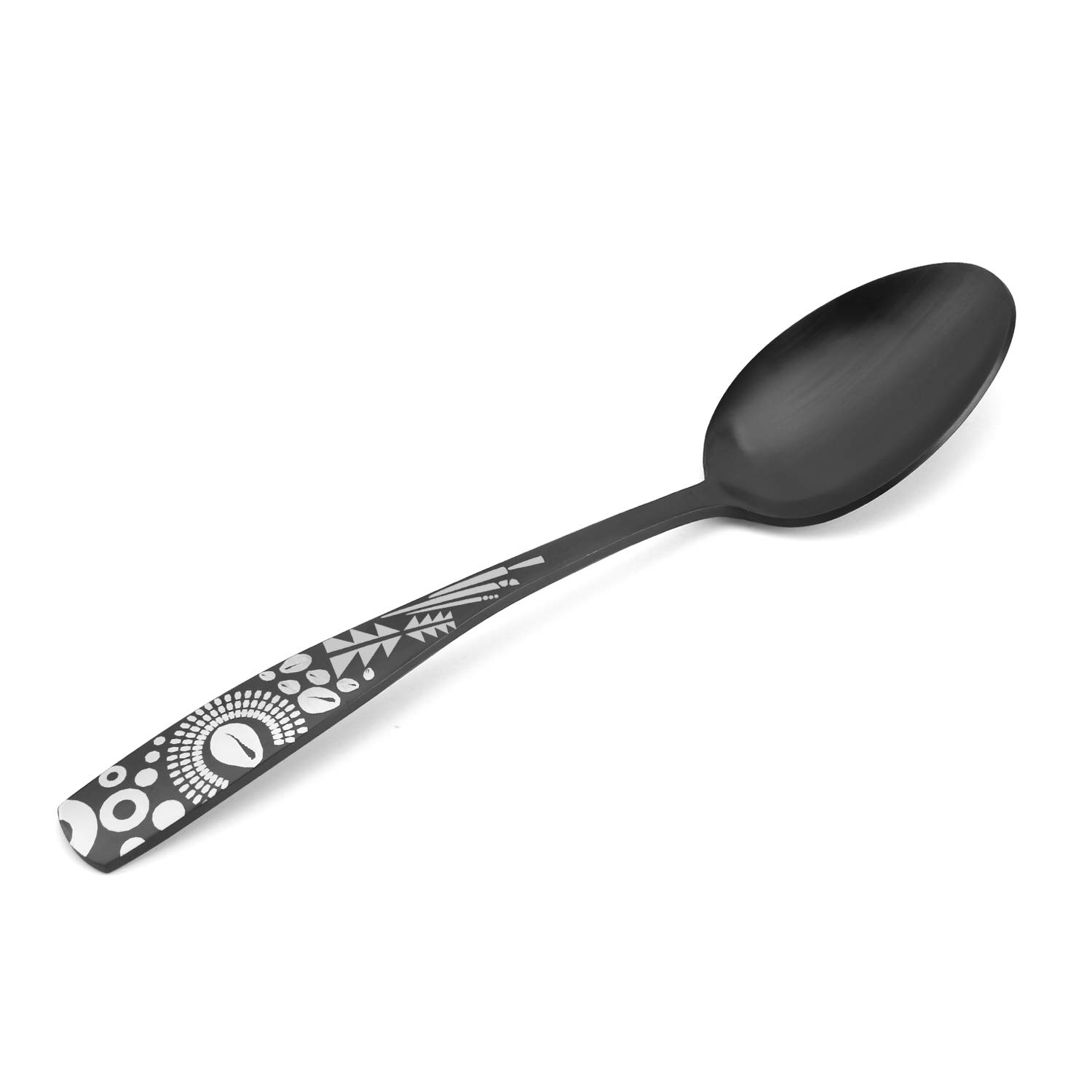 Bysta 20-Piece Matte Black Stainless Steel Flatware Set - Elegant Satin Finish Cutlery Set for 4, Dishwasher Safe Kitchen & Restaurant Tableware - Perfect for Dinner Parties, Weddings, and Daily Dining