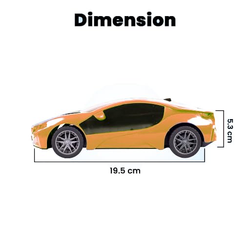 Remote Control Car for Kids - 3D Lighting, 4 Functions, Famous Model (3+ Years) - Perfect for Indoor Racing & Gifts