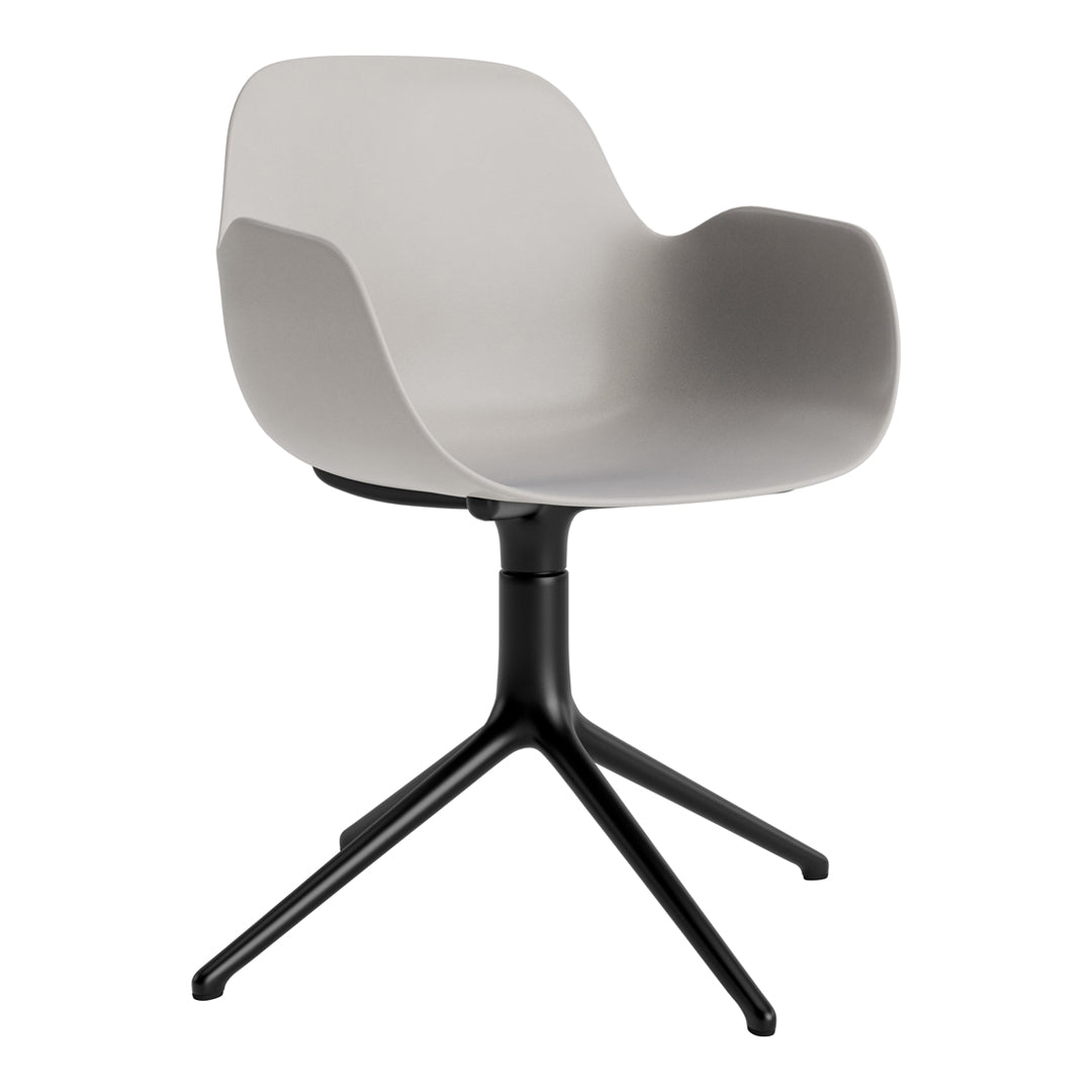 Modern Form Armchair with 4L Swivel Base - Ergonomic Office Chair for Home & Workspace - Perfect for Working, Gaming, and Relaxing