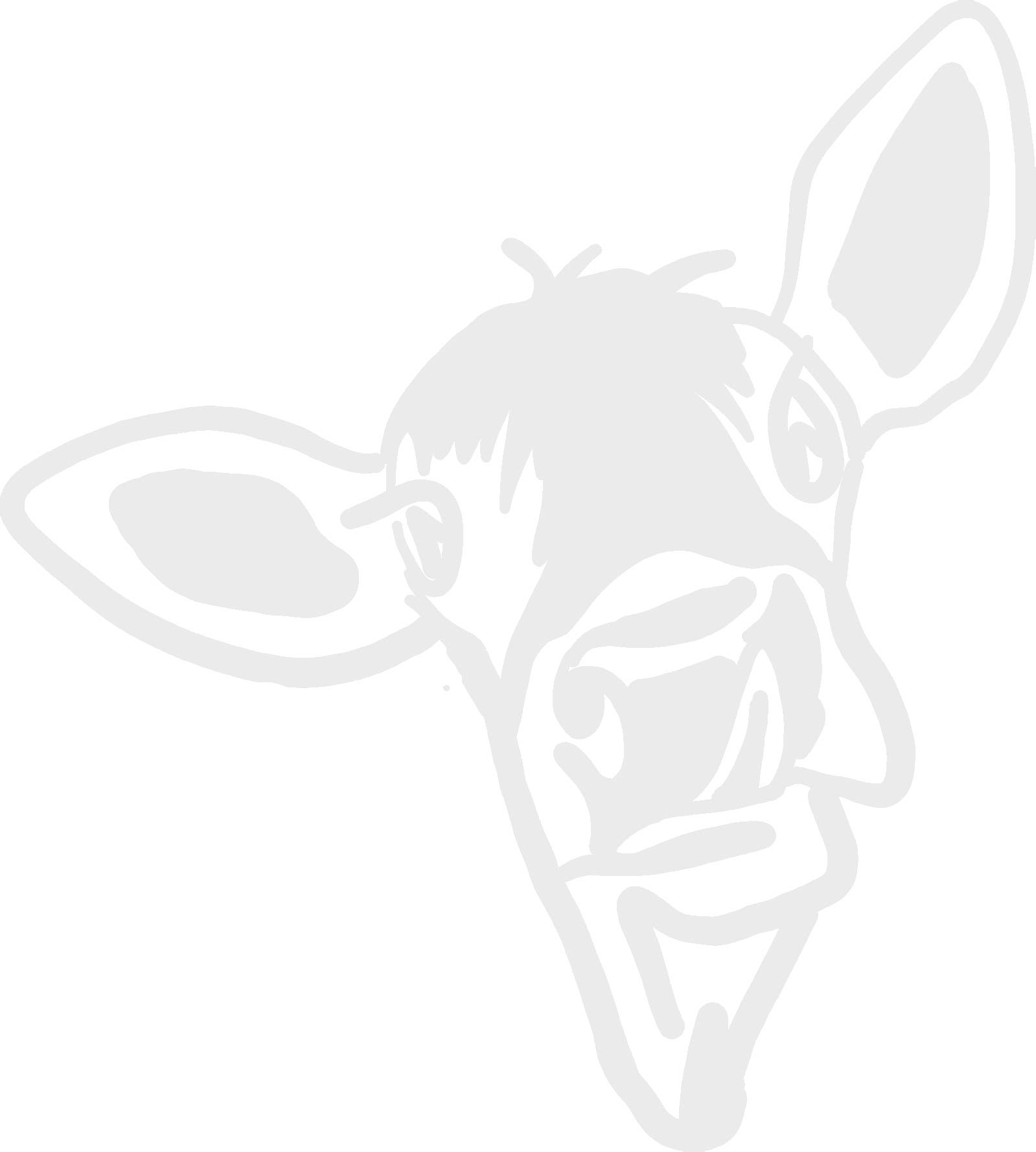 5 Inch Calf Vinyl Decal - Premium 2.5mil Thick Outdoor-Grade Sticker for Cars, Trucks, Windows, Laptops & Tablets - White - Perfect for Vehicle Customization, Home Decor & Personalizing Devices