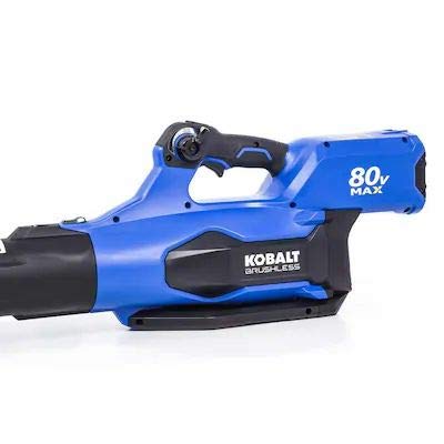 Kobalt 80-Volt Max Lithium Ion 630-CFM Brushless Cordless Electric Leaf Blower with 2.5Ah Battery & Charger - Powerful Battery-Powered Leaf Blower for Yard Cleanup, Lawn Care, and Driveway Clearing