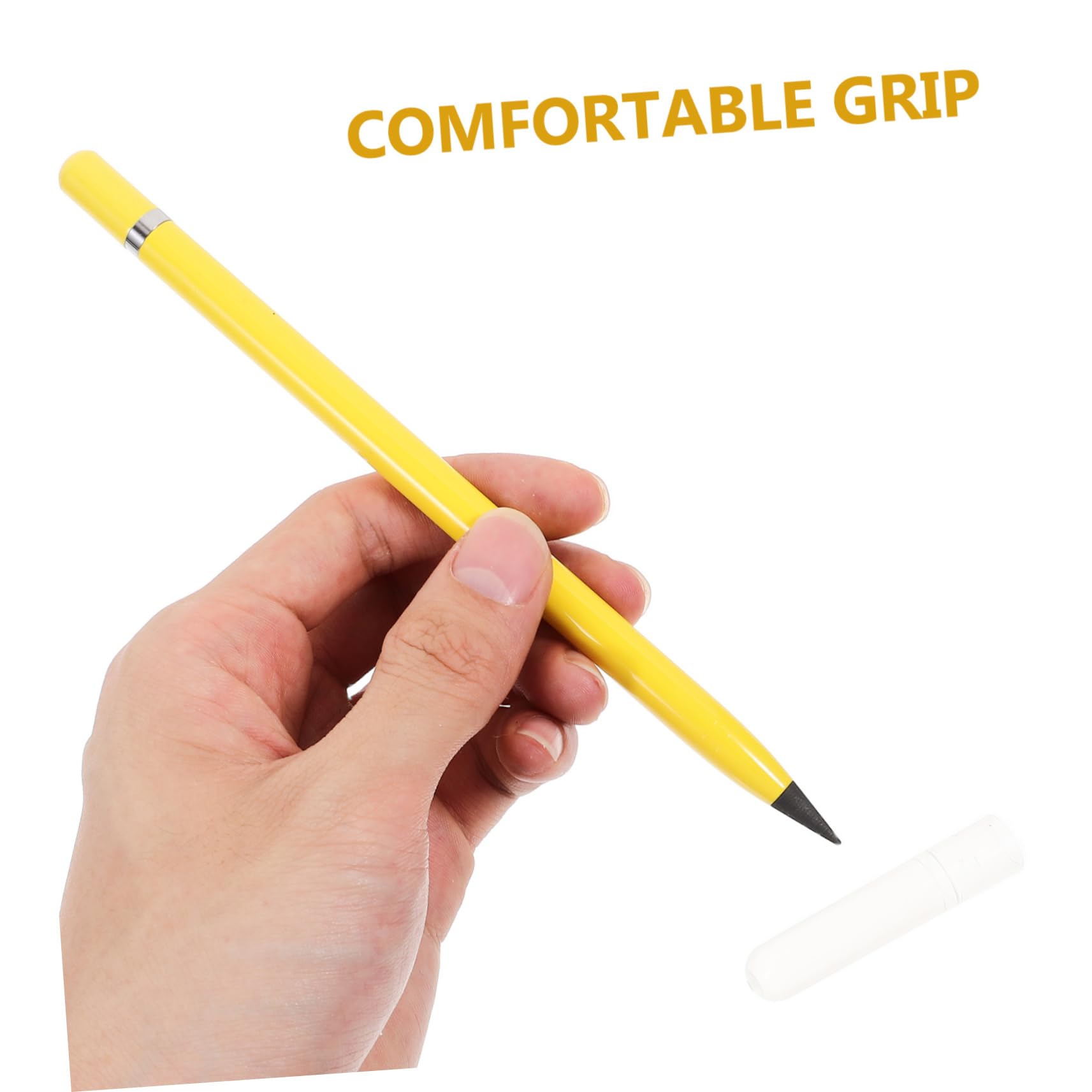 STOBOK 15 Pack Reusable Inkless Metal Pencils - Erasable Alloy Writing Tool for Kids & Adults - Perfect for School, Office & Sketching