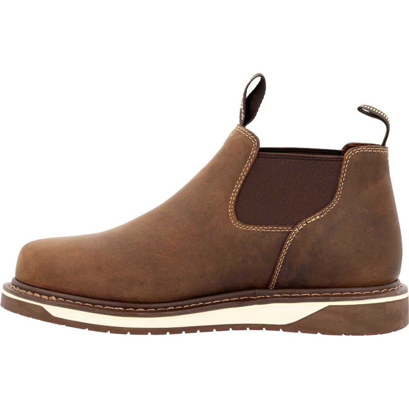 Georgia Boot AMP LT Wedge Work Romeo Slip-On Shoes - Size 10 (W) - Comfortable & Durable Work Boots for Construction, Landscaping & Outdoor Jobs
