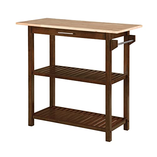 Espresso/Butcher Block