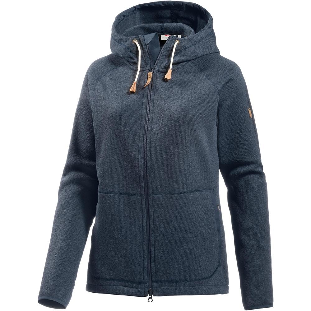 Fjallraven Ovik Fleece Hoodie Jacket for Women - Warm Winter Pullover with Hood - Cozy Outdoor Hiking & Casual Wear Fleece Jacket