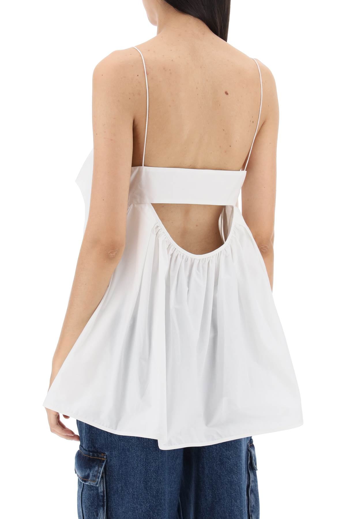 Cecilie Bahnsen Sunday Poplin Top - Women's Elegant Blouse for Casual Wear, Brunch & Summer Outfits