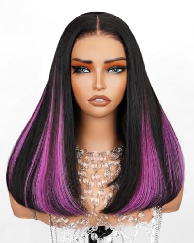 5x6 Wig&1BPurple Clip