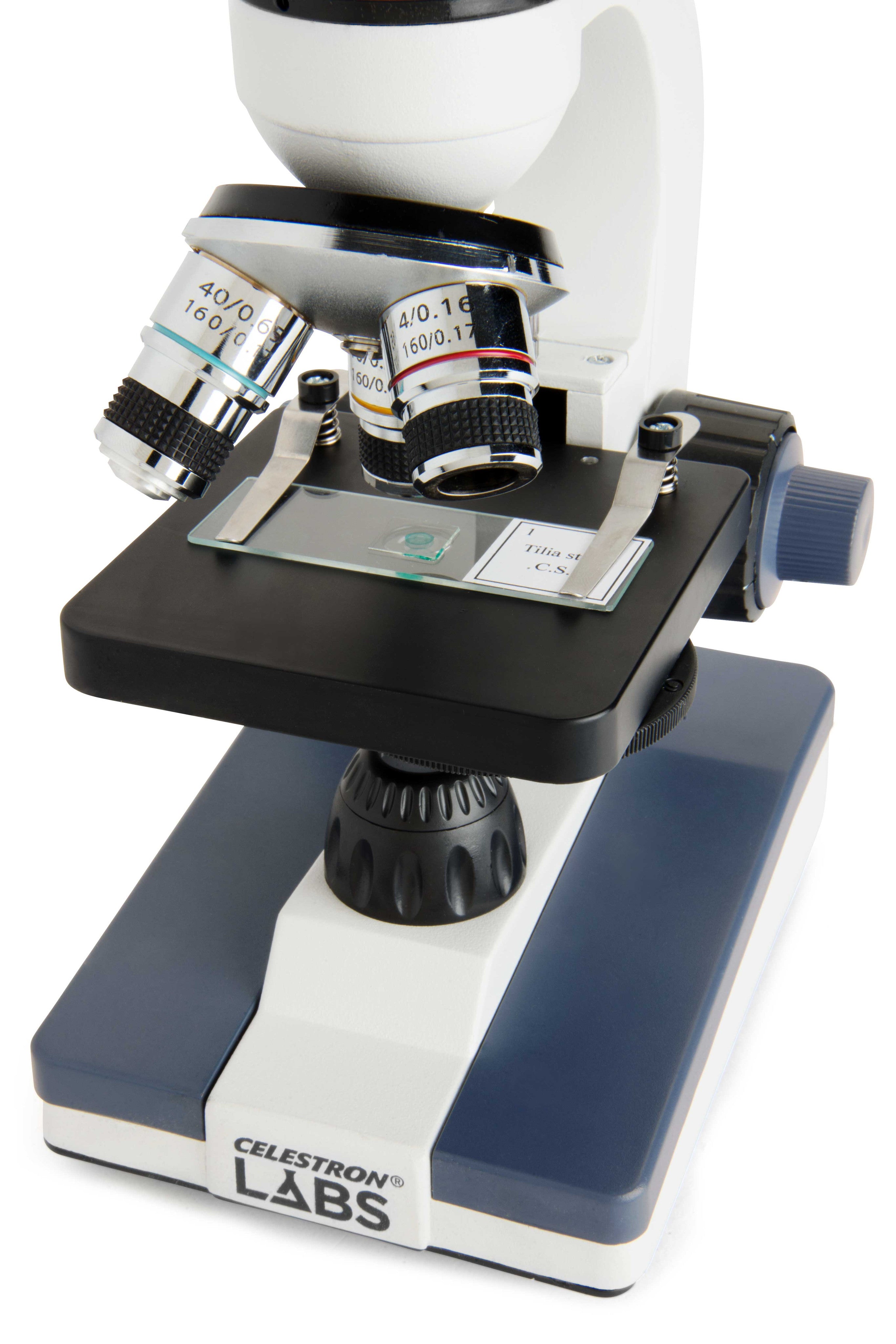 Refurbished Celestron Labs CM1000C Compound Microscope 40X-1000X Magnification for Students, Professionals & Hobbyists - Perfect for Biology Labs, Classroom Education & Scientific Research