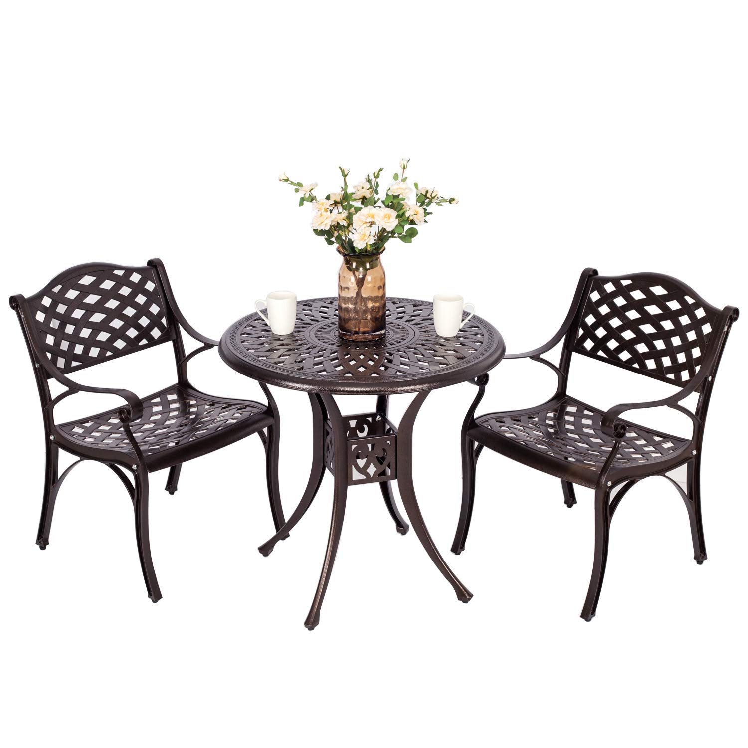 YUSING 3-Piece Outdoor Patio Bistro Set - 31