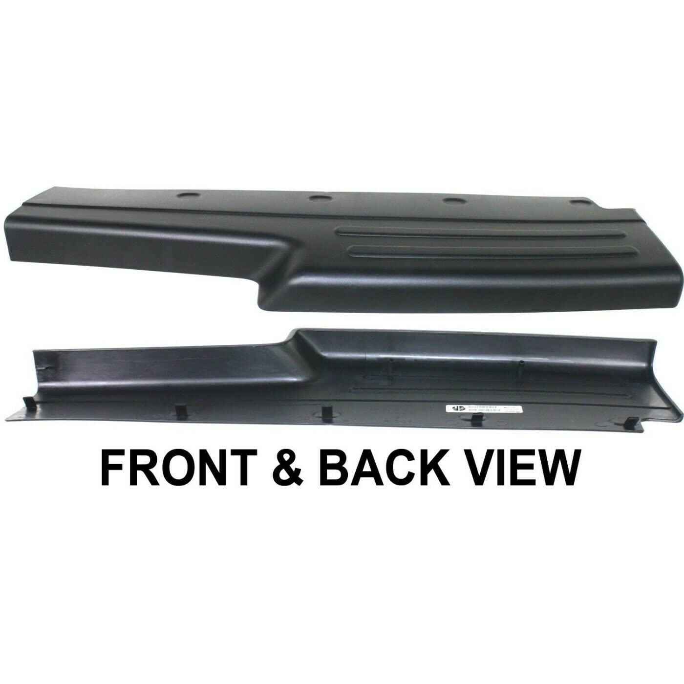 2002-2007 Jeep Liberty Rear Bumper Step Pads - 2pc Black Plastic Replacement Set (Left & Right) 55155997AD CH1191109 - Perfect for Off-Road Protection & Easy Entry/Exit