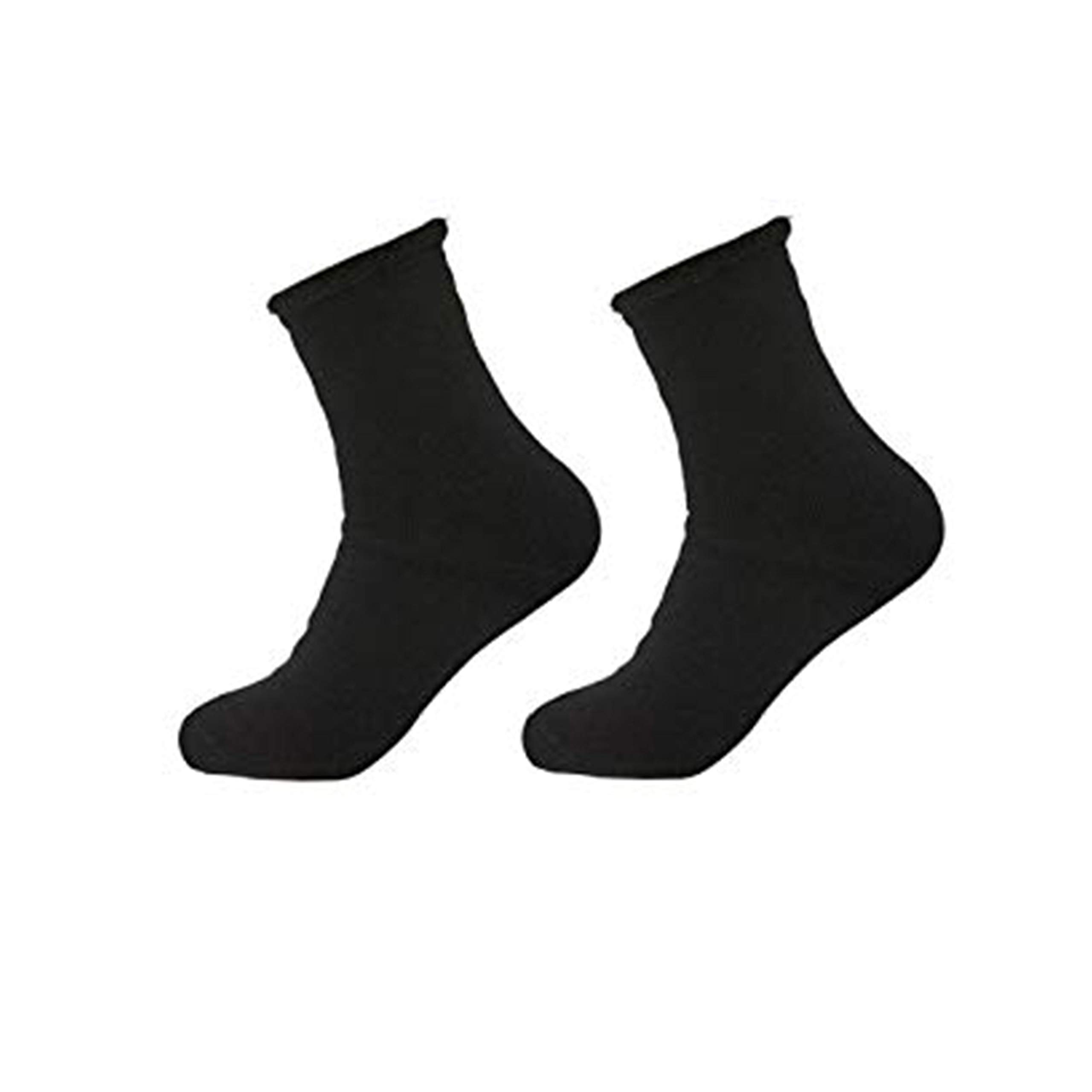Men's Thermal Winter Socks 2 Pack - Brushed Lined Heat Retention for Cold Weather - Perfect for Skiing, Hiking & Outdoor Activities