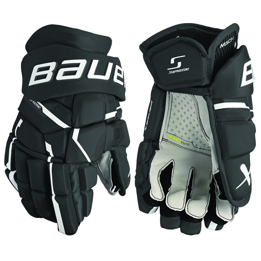 Bauer Supreme Mach Intermediate Ice Hockey Gloves - Youth & Adult Protective Gear for Hockey Players - Perfect for Games, Practice & Training Sessions