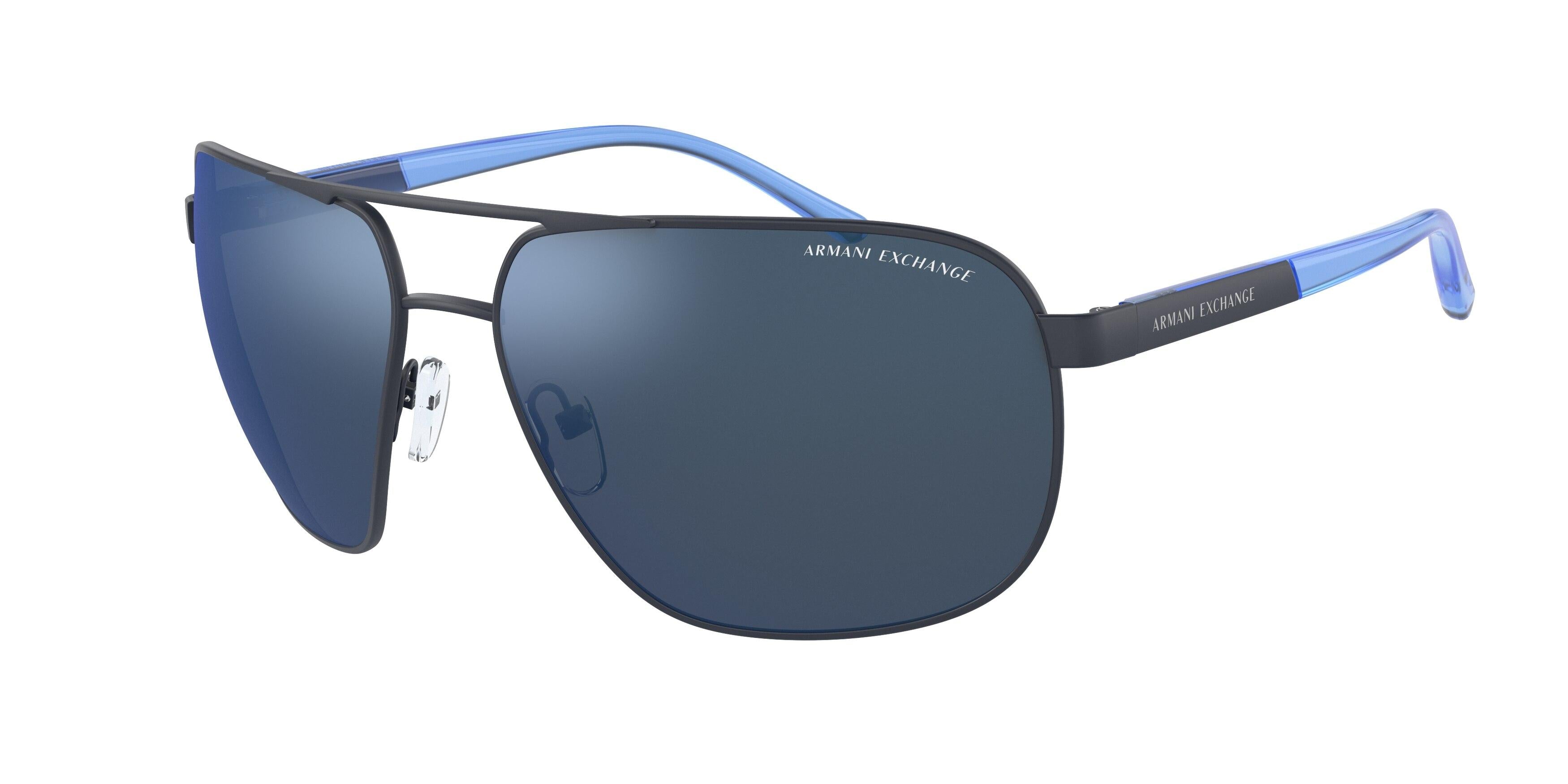 Armani Exchange 2040S Polarized Sunglasses for Men & Women - UV Protection, Fashion Aviator Style - Perfect for Driving, Beach & Outdoor Activities