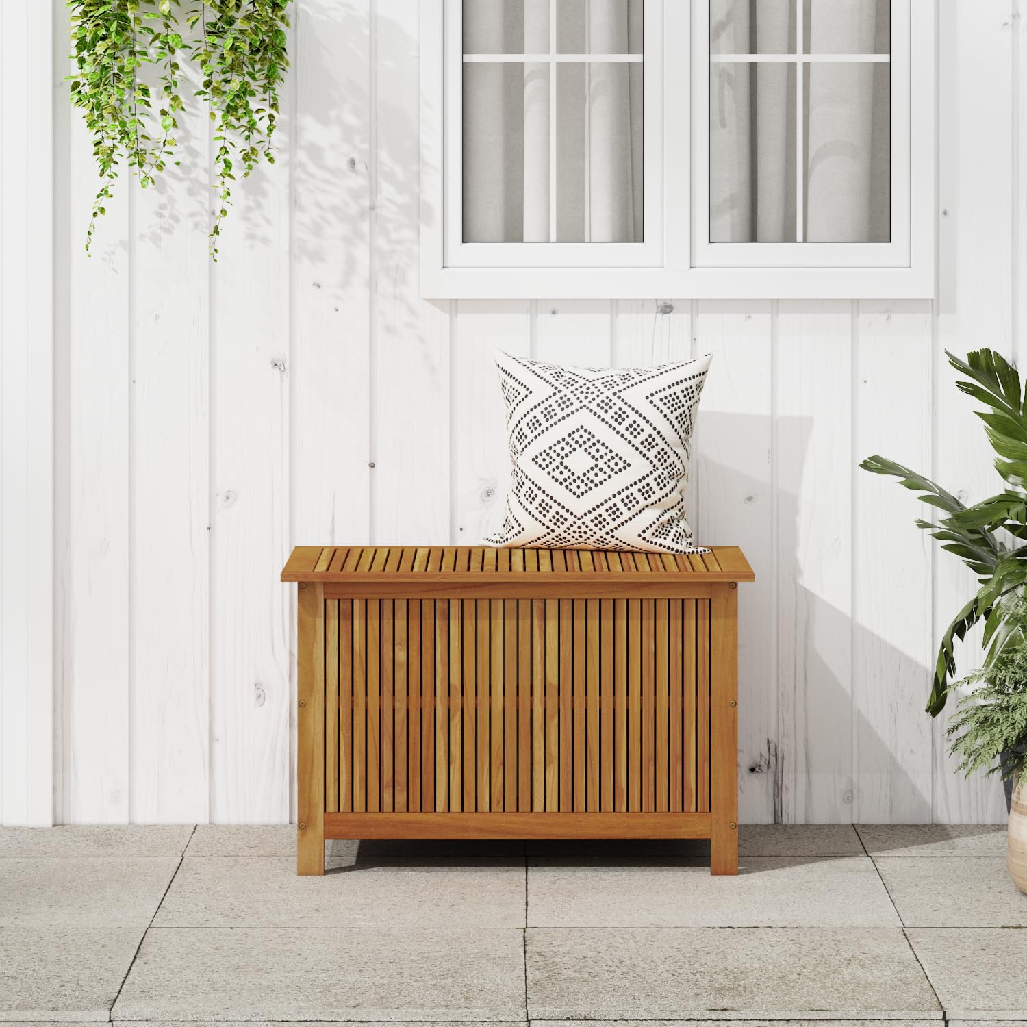Outdoor Storage Box with Lid - 35.4
