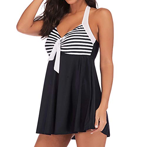 Plus Size Women's Bathing Suits 2 Piece - Tummy Control Tankini Swimwear Set | High Waisted Swimsuits for Women | Beach & Pool Vacation Outfit