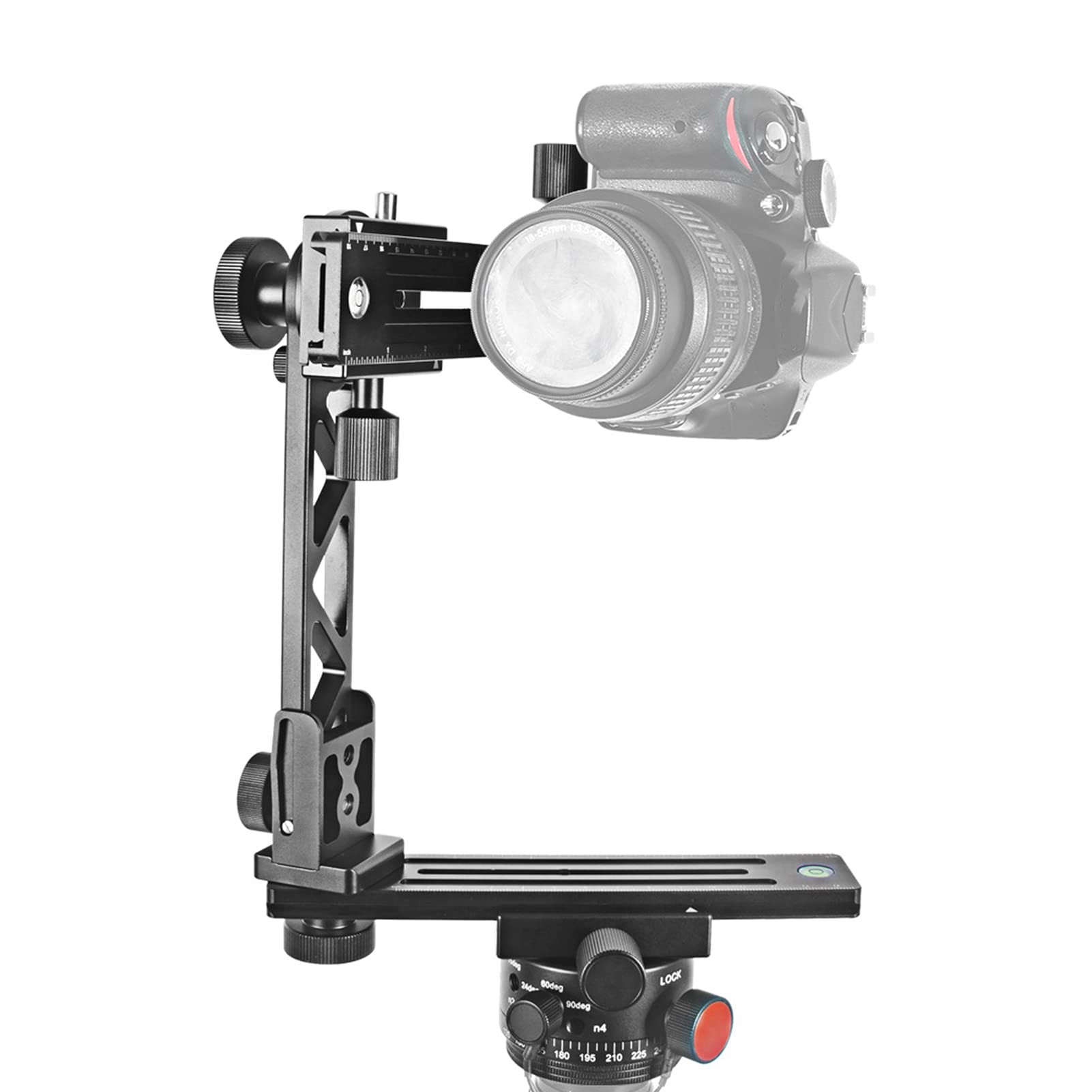 360° Rotating Panoramic Gimbal Head for DSLR Cameras - Portable Tripod Mount for 360° Panoramic Photography - Perfect for Landscape, Travel & Professional Photography