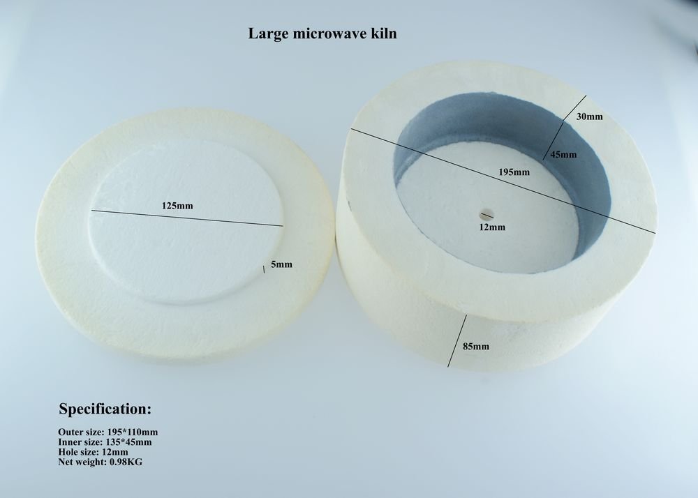 Extra Large Microwave Kiln Kit for Fusing Glass - 9 Piece Set | DIY Glass Art, Jewelry Making & Craft Projects